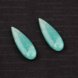 Amazonita verde Natural de primera calidad, 10x30mm, forma de pera, Briolette, piedra preciosa suelta calibrada para hacer joyas DIY - Product Image 4