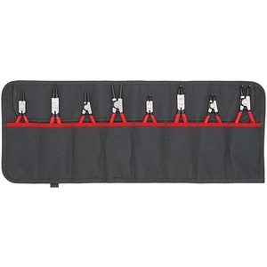 For KNIPEX 8-Piece Circlip <b>Pliers</b> <b>Set</b> Version 1 10-60 mm in Roll-Up Pouch - Product Image 1