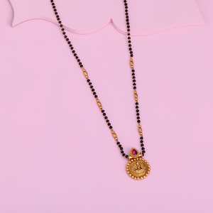 Antique 181923 Mangalsutra Fine Beaded <b>Necklace</b> - Product Image 2