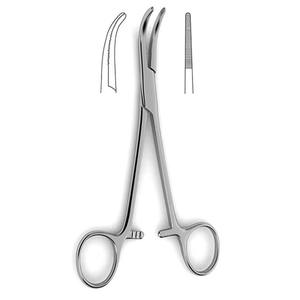 Pinzas Curvas para Cuero Cabelludo Dandy de 14 cm, de Acero Inoxidable, Reutilizables, de Alta Calidad para Sujeción de Tejidos |   Herramienta Quirúrgica Profesional - Product Image 1