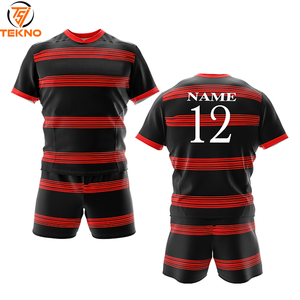 Uniforme Rugby 2025 de haute qualité à bas prix respirant séchage rapide Logo personnalisé manches courtes sublimation uniforme Rugby OEM - Product Image 1