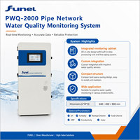 Analizador de Turbidez y pH en Línea con Dióxido de Cloro PWQ-2000 para Tratamiento de Agua Potable y Monitoreo de Redes de Tuberías