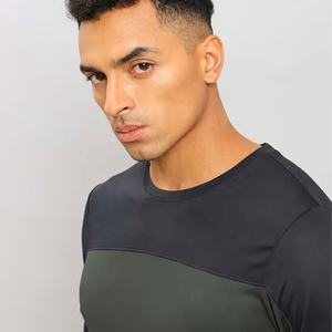 T-shirt d'entraînement à manches longues pour hommes Slim Fit tissu respirant léger Colorblock chemise pour hommes idéal pour l'entraînement et l'usure quotidienne - Product Image 5