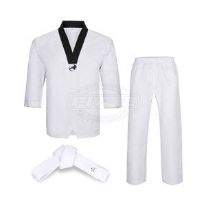 Uniformes de Taekwondo con Logotipo de Diseño Personalizado, Conjuntos de Uniformes Deportivos 100% Algodón Personalizables para Adultos, para Jiu Jitsu y Entrenamiento - Product Image 1