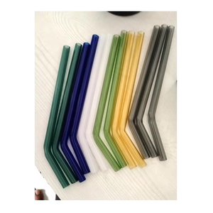 Fabricante indio de pajitas de colores personalizadas, juego de pajitas de cóctel de jugo de leche, uso de pajitas de vidrio - Product Image 5