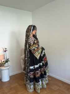 Último 2025 Vintage Afghan Kuchi vestido hecho a mano Tribal tradicional bordado mujeres Afghan Kuchi Festival vestido Pashtun cultura - Product Image 3