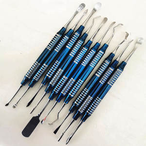 Juego de 10 piezas de periostio, Instrumentos dentales de dentista, conjunto de elevador de periostio Molt de titanio - Product Image 1