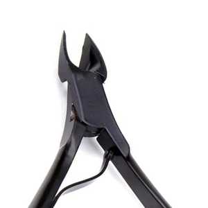 Coupeur professionnel noir en acier inoxydable pour orteil pince à ongles large ouverture de mâchoire couleur personnalisée lame droite soins de bébé - Product Image 3
