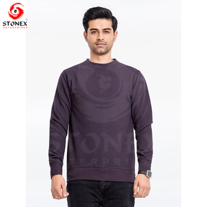 Sudadera de cuello redondo para hombre con logotipo personalizado Sudadera de invierno más vendida de fábrica hecha de algodón de color sólido - Product Image 1