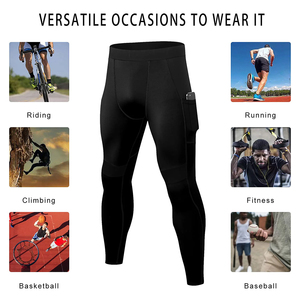 ใหม่ล่าสุดProfessional Premiumคุณภาพแพ็คผู้ชายกางเกงออกกําลังกายกีฬาLeggingsพร้อมกระเป๋าขนาดLกางเกงขายาวผู้ชาย - Product Image 4