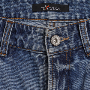 Shorts en jean décontractés pour hommes – 100 % coton, coupe ample, bleu clair et marque privée disponible - Product Image 6