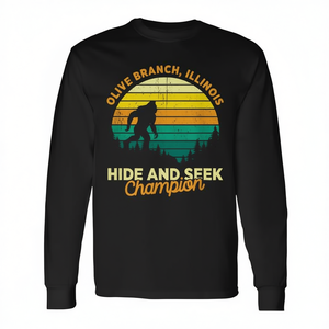 T-shirt à manches longues pour adultes, unisexe, col ras du cou, pour les amateurs de mystère forestier, pour l'aventure en plein air - Product Image 3