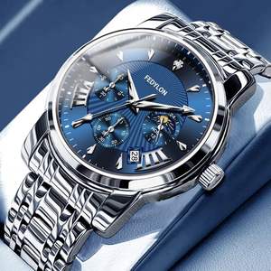 Reloj de Cuarzo Original para Hombre, Diseño Hueco, Luminoso, Resistente al Agua, con Calendario, Delgado, Casual, Elegante, para Uso Diario - Product Image 4