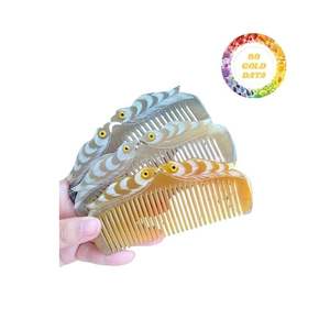 Proveedor de confianza de peines artesanales de cuerno de búfalo que ofrecen diseños elegantes textura duradera y excelente mano de obra para los compradores - Product Image 6