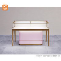 Vitrine à bijoux miroir avec éclairage LED, design étanche et écologique