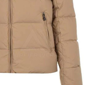 Blouson d'hiver matelassé à capuche pour homme, haute qualité, respirant, coupe-vent, col montant, logo personnalisé, nouveau modèle, best-seller - Product Image 5