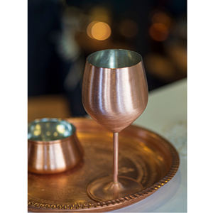 แก้วไวน์ทองแดงเคลือบเงาสำหรับร้านอาหารวิสกี้เบียร์ออกแบบได้ตามต้องการราคาไม่แพงทำด้วยมือ - Product Image 4