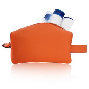 Bolsa de afeitar Vintage de cuero genuino de viaje para hombre, resistente al agua, logotipo personalizado, asa, cierre de cremallera de alta calidad, 2017 - Product Image 6