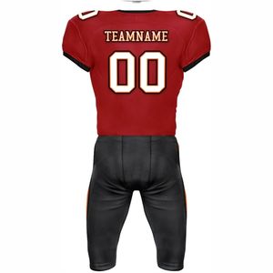 Uniformes de football américain de haute qualité, respirants, à séchage rapide, grande taille, design 3D personnalisé, motif drapeau de style haut de gamme, protection UV - Product Image 2