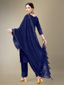 Casual bohemio algodón mezcla cuello redondo bordado verano sólido estampado pantalones largos Vintage lavable día oficina colección hasta la rodilla - Product Image 2