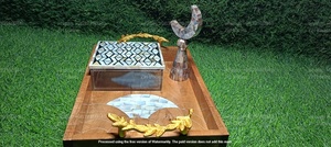 Bocaux de rangement en acrylique de qualité supérieure avec couvercles en bois, capacité de 150 ml, ZH TRADERS, coffret cadeau festif pour l'Aïd, Ramadan Moubarak - Product Image 2