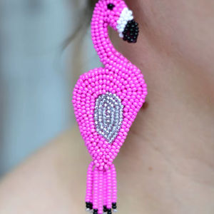 Pendientes de Botón de Algodón con Cuentas Hechos a Mano, Ligeros, de Forma Ovalada, Estilo Budista, Joyería de Moda Elegante y Personalizada para Mujer - Product Image 1