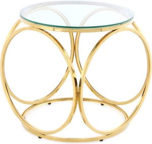 Dimond diseño marco de acero acabado dorado café y mesa auxiliar decoración del hogar muebles de diseño de lujo - Product Image 4