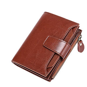 2024 Women's High-End Luxury <b>Genuine</b> <b>Leather</b> <b>Wallet</b> with RFID Zipper Closure Purse Long Lady Style Cash Handmade Logo Pattern - Product Image 2