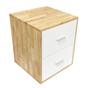 Rubberwood Personal <b>Locker</b> with 2 Drawers-TCN68021 - Product Image 1