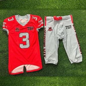 Uniforme de football américain en sergé personnalisé, vêtements de sport, ensembles d'uniformes de football OEM ODM, uniforme de football américain en sergé - Product Image 2