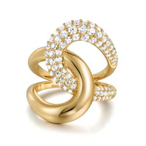 Alliance de mariage en or 10 carats de luxe avec diamants en moissanite de forme ronde, bijoux élégants pour fiançailles et fêtes, cadeau pour femmes - Product Image 4