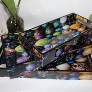 Plateau de service en bois MDF avec revêtement émaillé, design, pour hôtels et restaurants, articles de cuisine, plateau de table, haute qualité - Product Image 1