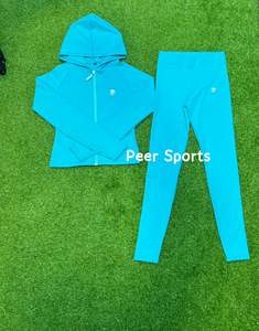 2025 Custom Regular Fit <b>Women's</b> Spandex Fiber High Quality Made in Pakistan Above Knee Solid Sweat <b>Suit</b> - Product Image 6