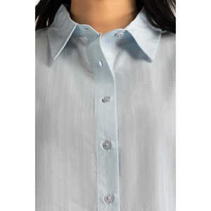 Chemisier décontracté pour femme style western 100 % lin coupe classique vintage ample pour l'automne et le printemps occasions de bureau taille XL - Product Image 5