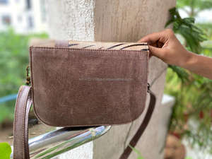 Bolso de mano de cuero con estampado Animal para mujer, bandolera de estilo occidental, de piel - Product Image 6