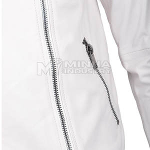 Blouson en cuir pour homme, collection hiver 2025, directement de l'usine, style urbain, logo avant personnalisable, écologique et respirant - Product Image 4