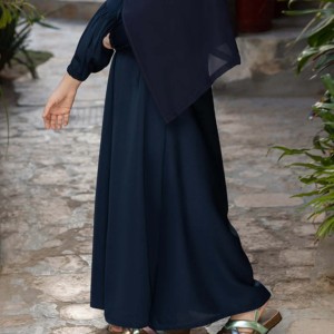 ราคาโรงงานที่มีคุณภาพสูงชุดมุสลิมAbayaสีสําหรับเด็กผู้หญิงสีดําAbayaธรรมดาOEMชุดกิโมโนสุภาพสตรีท็อปส์สําหรับสาวๆ - Product Image 2