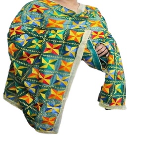 Phulkari Dupatta สำหรับผู้หญิง,สไตล์หนักมีเอกลักษณ์ทำด้วยมือเธรดทั้งหมดทำงาน Dupatta - Product Image 2