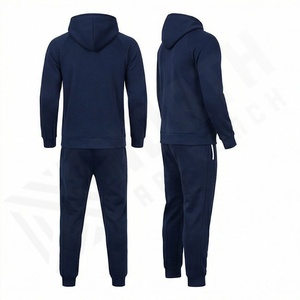 Sudadera con Capucha y Pantalones Deportivos Unisex Extra Grandes y Ligeros con Logotipo Bordado en Blanco, Ropa Deportiva de Invierno Personalizada en Color - Product Image 2