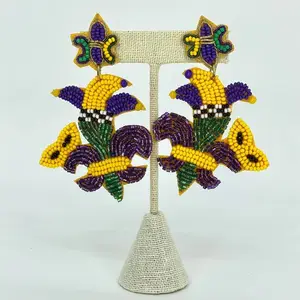 Hoa Tai Mardi Gras Trang Sức Fleur De Lis-fleur De Lis-Trang Sức Mardi Gras-Hoa Tai Nữ