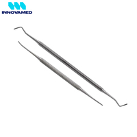 INNOVAMED INSTRUMENTS Set de Podología de 6 Piezas, Herramientas Manuales de Acero Inoxidable para el Cuidado de los Pies y Uñas, Kit de Corrección de Uñas, Clase II