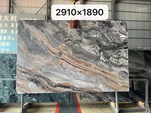 Dalles <span class=keywords><strong>de</strong></span> marbre marron <span class=keywords><strong>de</strong></span> <span class=keywords><strong>Venise</strong></span> italienne Carreaux <span class=keywords><strong>de</strong></span> sol muraux en marbre brun fantaisie vénitien naturel Beau design Pierre Design d'intérieur - Product Image 5