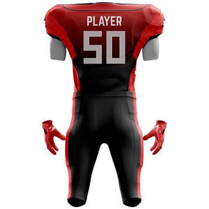 Affordable Price Original <b>Equipment</b> American Football Uniform Set Top Trending Breathable American Football Uniform for Sale - Product Image 3