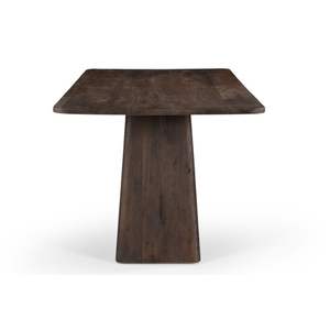 Mesa de comedor de madera de mango ajustable con acabado marrón tabaco, Colección delgada moderna personalizada para cocina, dormitorio, sala de estar - Product Image 4