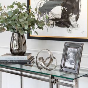 ประติมากรรมโลหะเงื่อนร่วมสมัยศิลปะโลหะผูกปมแบบนามธรรมสำหรับตกแต่งโต๊ะที่ทันสมัย - Product Image 1