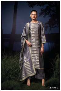 Jacquard de seda tejida de viscosa de primera calidad Salwar Kameez Catálogo completo disponible a precio mayorista colección de ropa de fiesta - Product Image 4