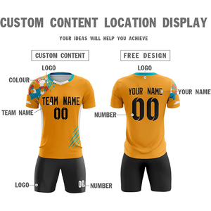 Camiseta de Fútbol Profesional para Hombre, Manga Corta, Impermeable, de Secado Rápido, Transpirable, Uniforme Personalizado con Transferencia Térmica - Product Image 4
