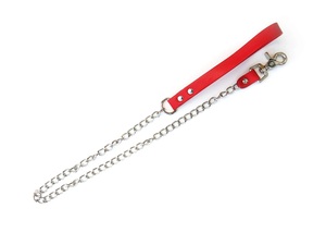 Leather Choker <b>Collar</b> <b>BDSM</b> Day Red <b>Collar</b> with Suede Lining Real Leather Lining <b>Collar</b> - Product Image 2