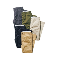 Service OEM Nouveau Style Vente en Gros Pantalon Chino de Golf pour Homme Uni Décontracté Coupe Droite Ajustée Taille Haute en Toile Écologique Respirant