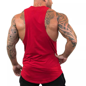 New <b>Men</b> Tank Tops Bodybuilding Stringer Fitness <b>Singlets</b> Gyms Wholesale <b>Men</b> Quick Dry Gym Blank Cotton Tank Top - Product Image 4